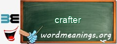 WordMeaning blackboard for crafter